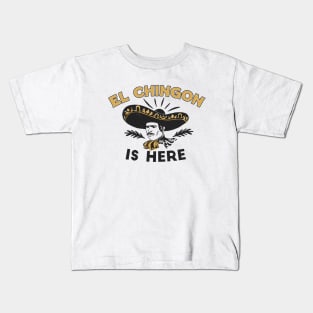 Vintage El Chingon Is Here // Funny Sombrero Chingon Kids T-Shirt